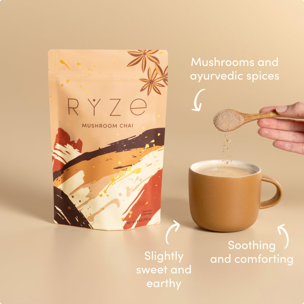 RYZE Mushroom Chai Starter Bag A1