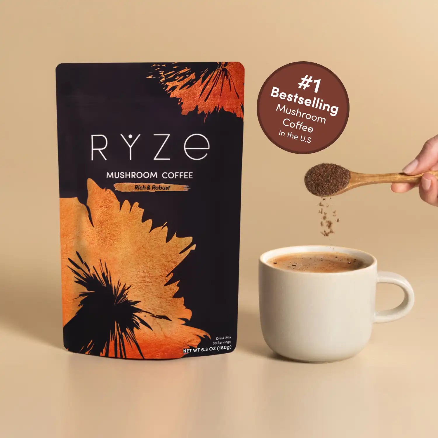 Mushroom Coffee House Blend 30 Servings Q2