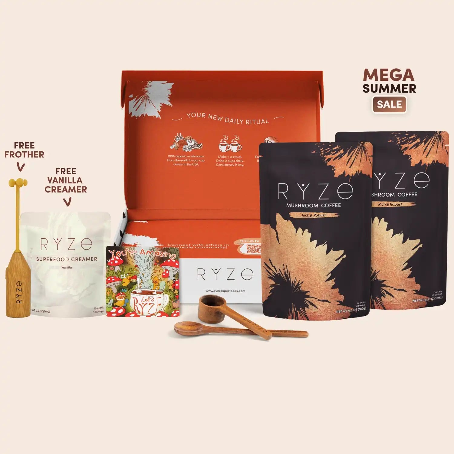 Mushroom Coffee Dark Roast Starter Kit (Upgrade) K7