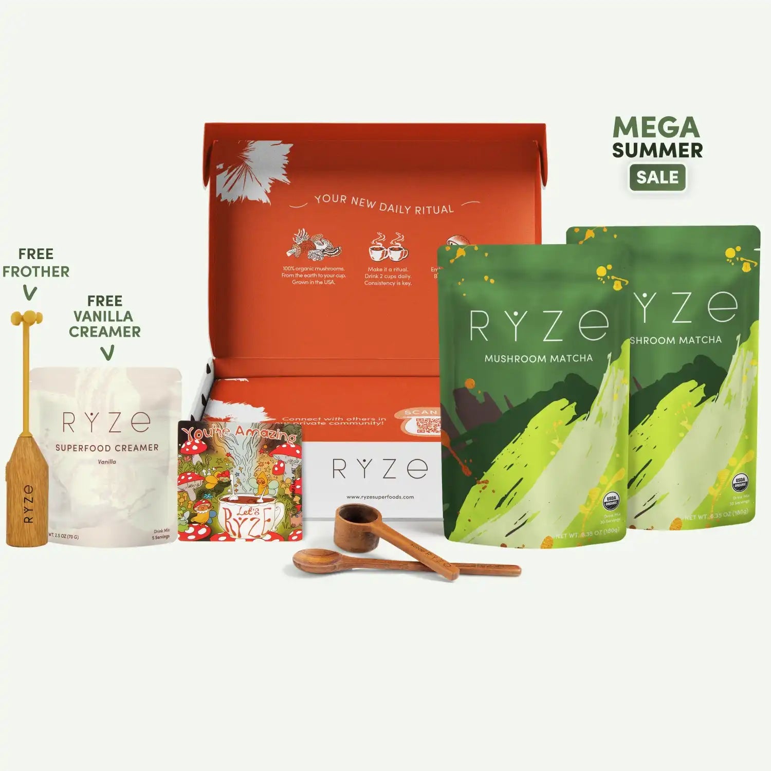 Mushroom Matcha Starter Kit (60 Servings) X6