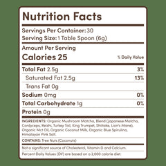 RYZE Mushroom Matcha — Organic Instant Matcha Latte with Lion's Mane & King Trumpet, 30 Servings T5