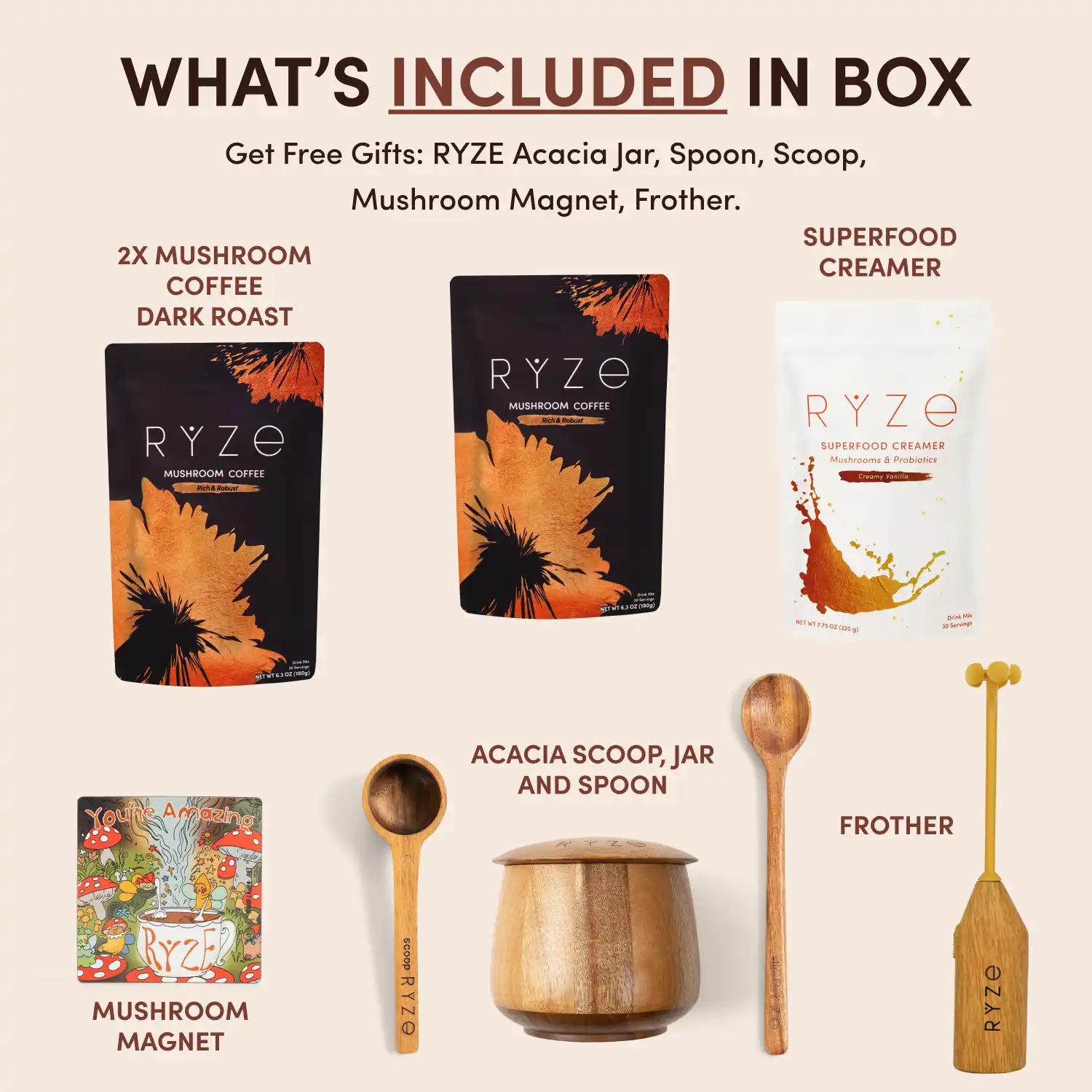 Mushroom Coffee Ritual Set G3