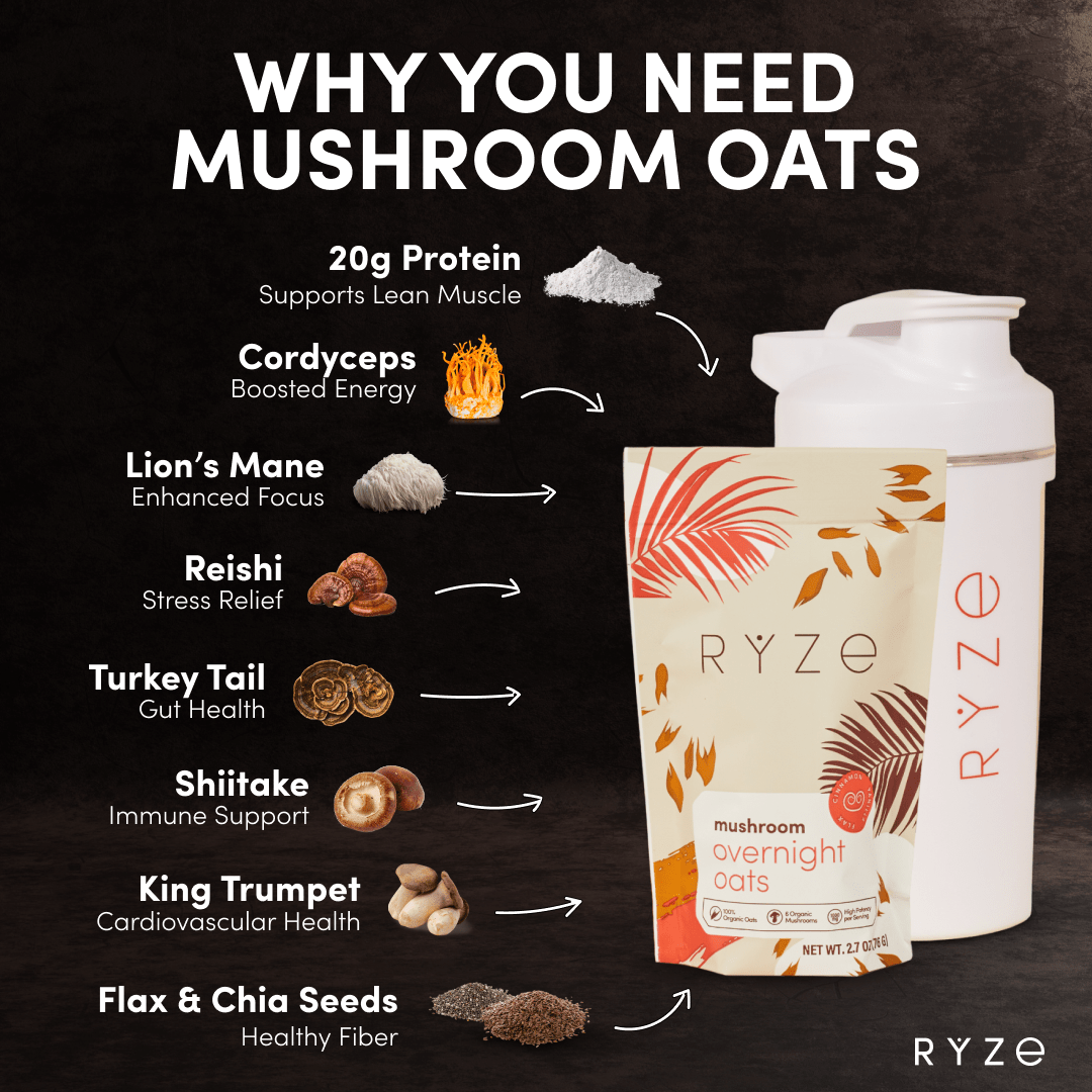 Mushroom Overnight Oats Pack (28 Servings) C4