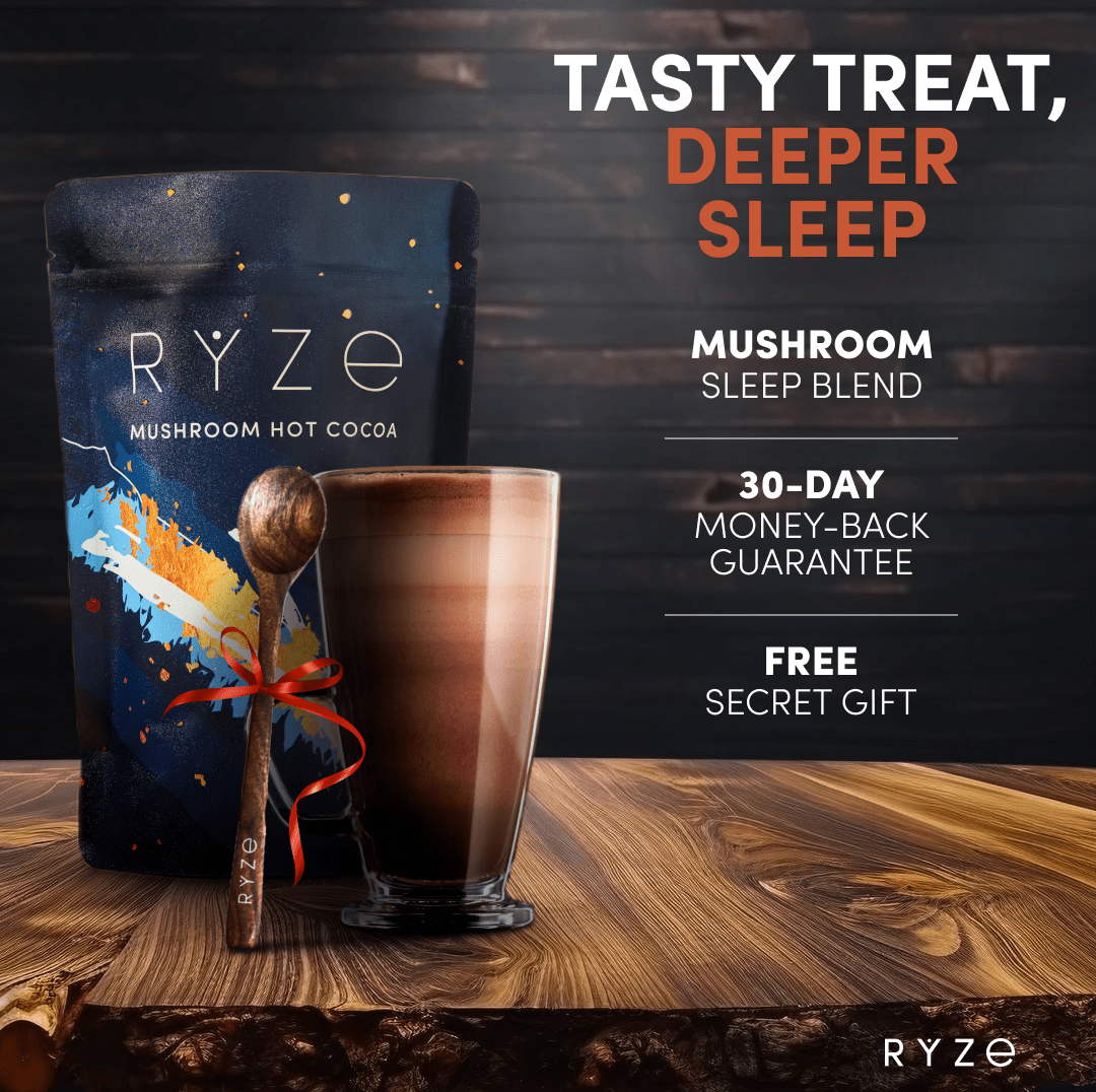 RYZE Hot Cocoa - with 6 Sleep Superfoods to Help Fall Asleep and Stay Asleep Q7