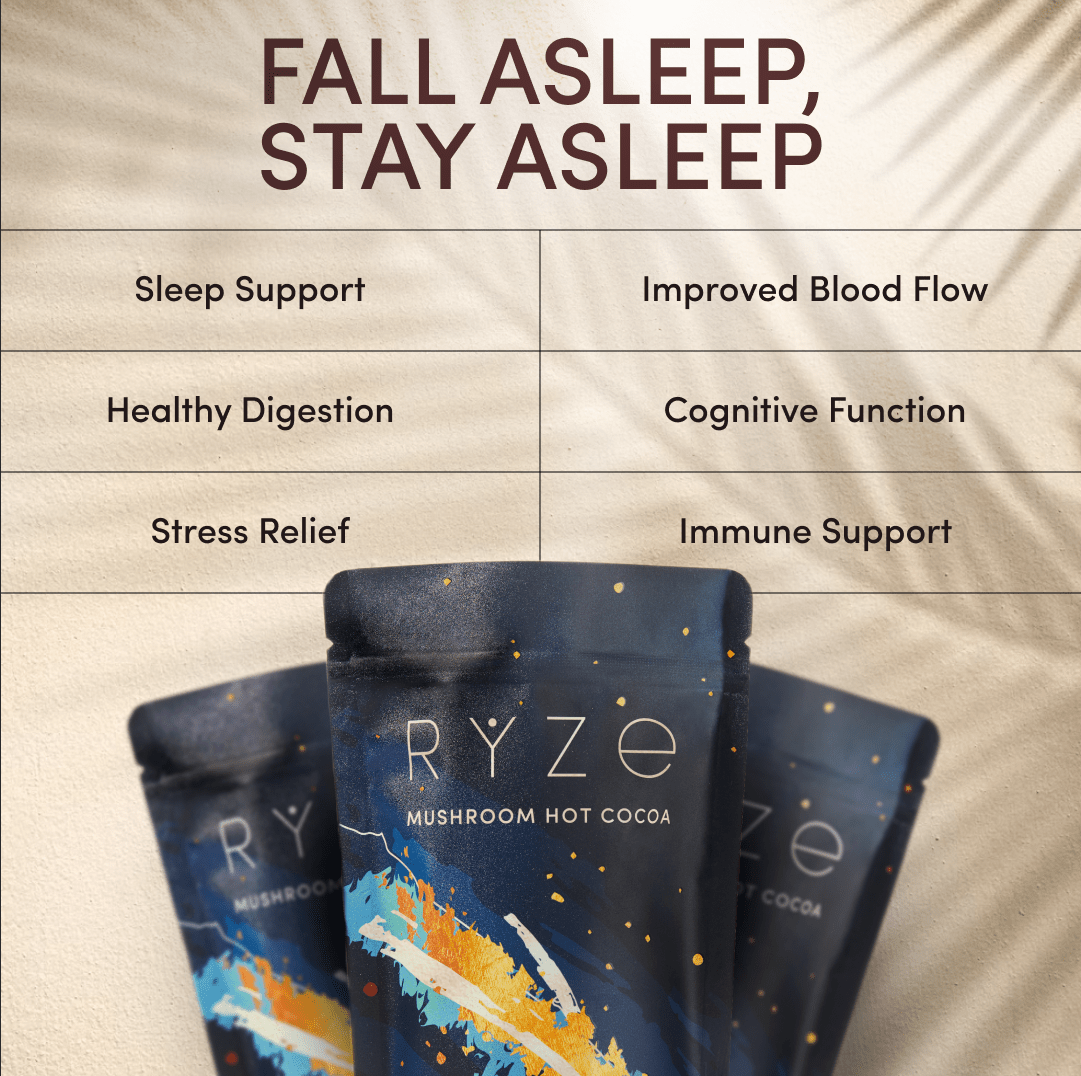 RYZE Hot Cocoa - with 6 Sleep Superfoods to Help Fall Asleep and Stay Asleep Q7