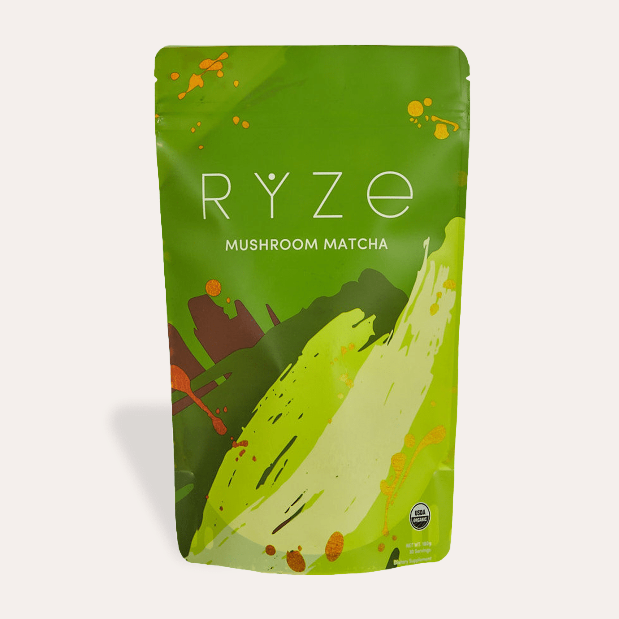 RYZE Mushroom Matcha - with 6 Organic Adaptogenic Mushrooms Grown In USA and Ceremonial-Grade Japanese Matcha P6