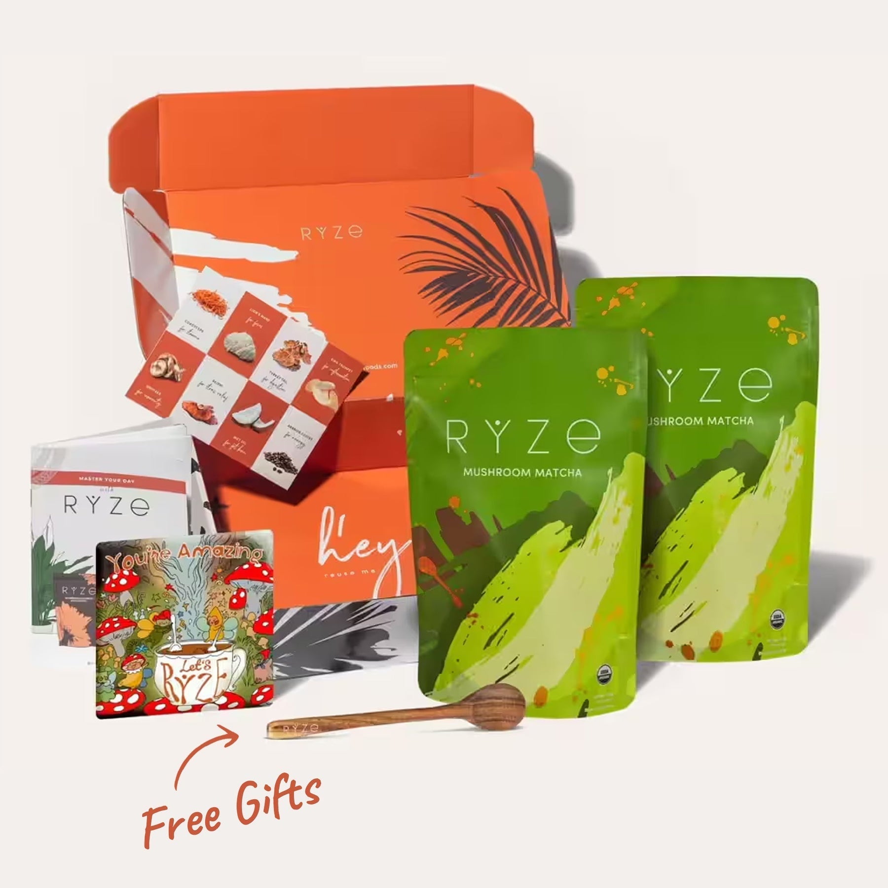 RYZE Organic Mushroom Matcha Starter Kit (60 servings) H3