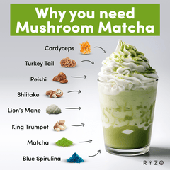 RYZE Organic Mushroom Matcha Starter Kit (60 servings) H3