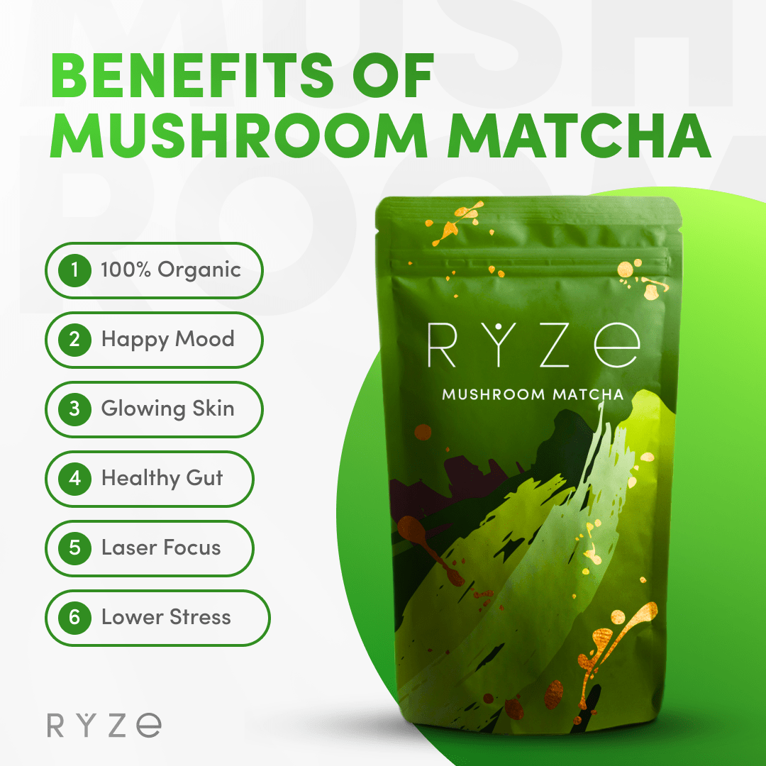 RYZE Organic Mushroom Matcha Starter Kit (60 servings) H3
